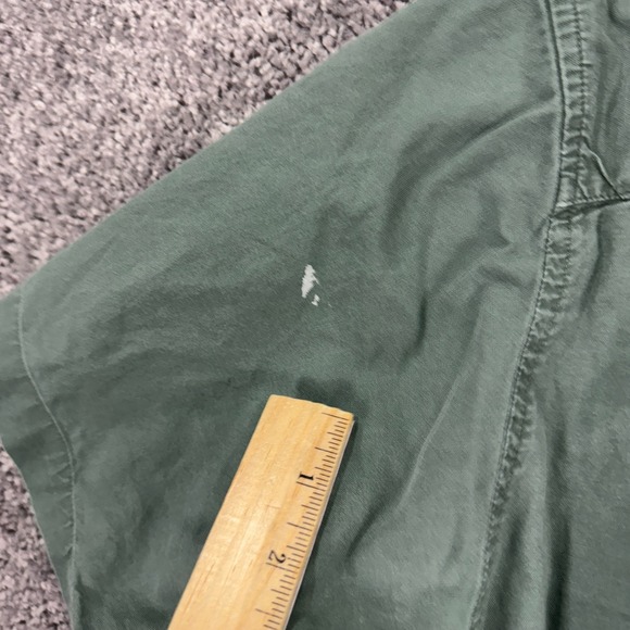 Vtg Cherokee Shirt Mens Large Green Short Sleeve Button Down Pocket Workwear - Picture 6 of 7